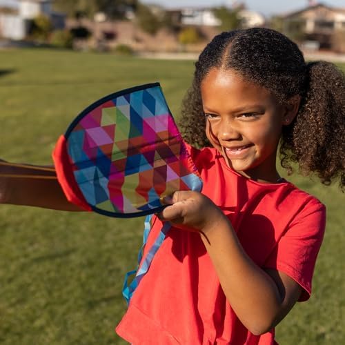 Chuckle & Roar Thumb Kites - Pack of 2, Multicolor, Nylon, Ages 6+ - Easy Thumb Launch - Waterproof Beach Toy - Kids Kite Play - 2