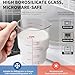 Newness 2-Cup Glass Measuring Cup For Baking and Cooking, (Upgraded, 3 Marking Including Cup/ML/Ounce Scale) Dishwasher, Freezer, Microwave, and Preheated Oven Safe, Essential Kitchen Tools