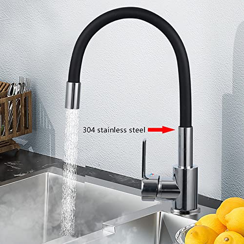 Robinet de cuisine blanc idéal rénovation maison mitigeur orientable 360 sur pont