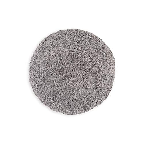 WohnDirect Premium Hochflor Badezimmerteppich Grau • Rutschfester & Extra Flauschiger Badvorleger...