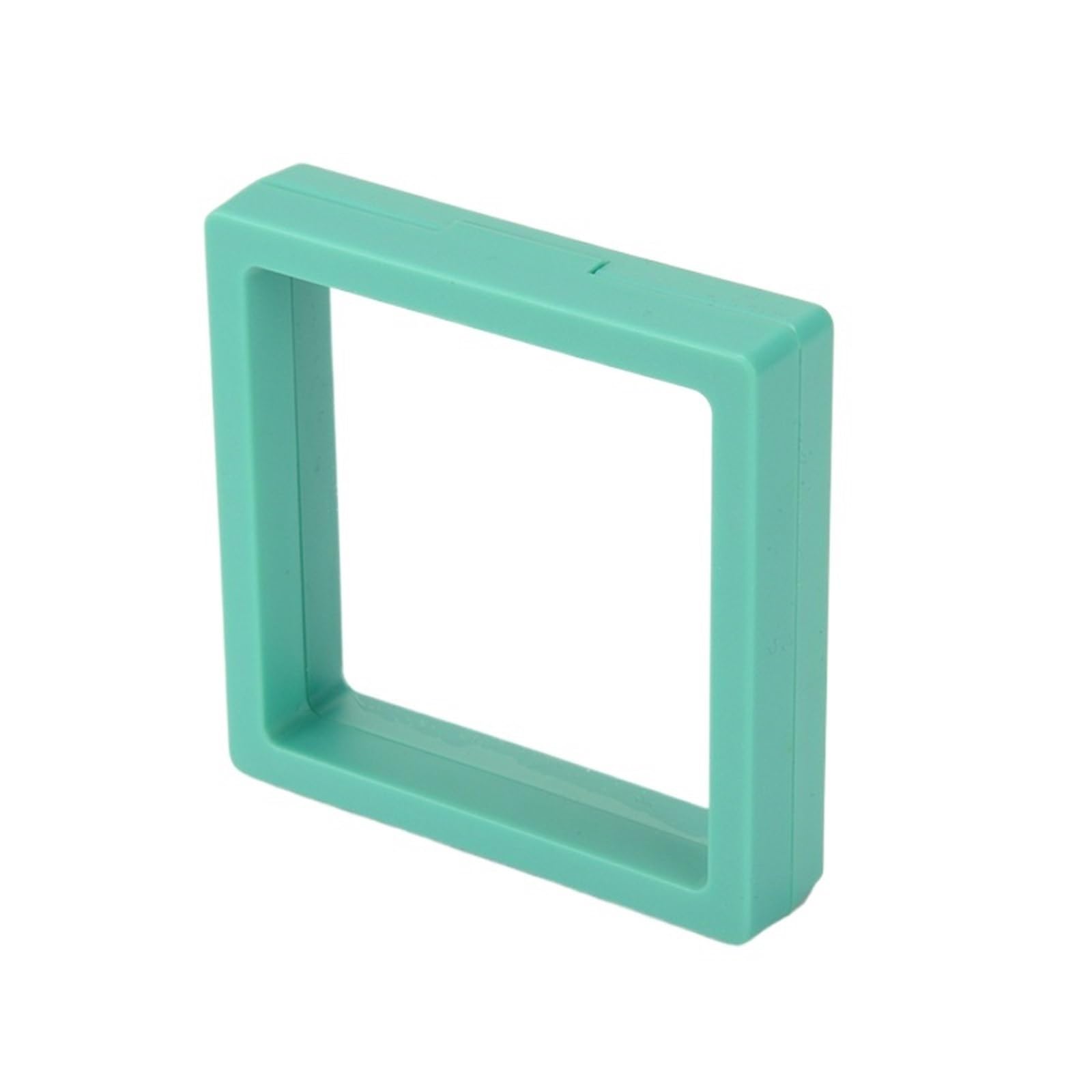 20pcs Colorful Travel PE Film Jewelry Storage Box Set Rings Bracelet Coin Gems Organizer 3D Floating Frame Dustproof Exhibition Decor For Earring Necklace Bracelet(Green,7cm)