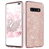 Slim Glitzer Bling Hülle für Samsung Galaxy S10 Plus. Nicht kompatibel mit anderen Samsung Modellen