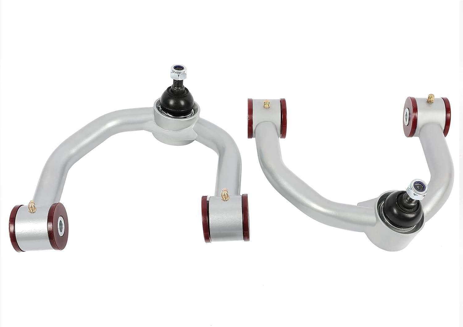 Upper 2-4" Control Arms Compatible with 1995-2004 Toyota Tacoma 4Runner Suspension Leveling Lift Kits Front A-arms UCA Silvery