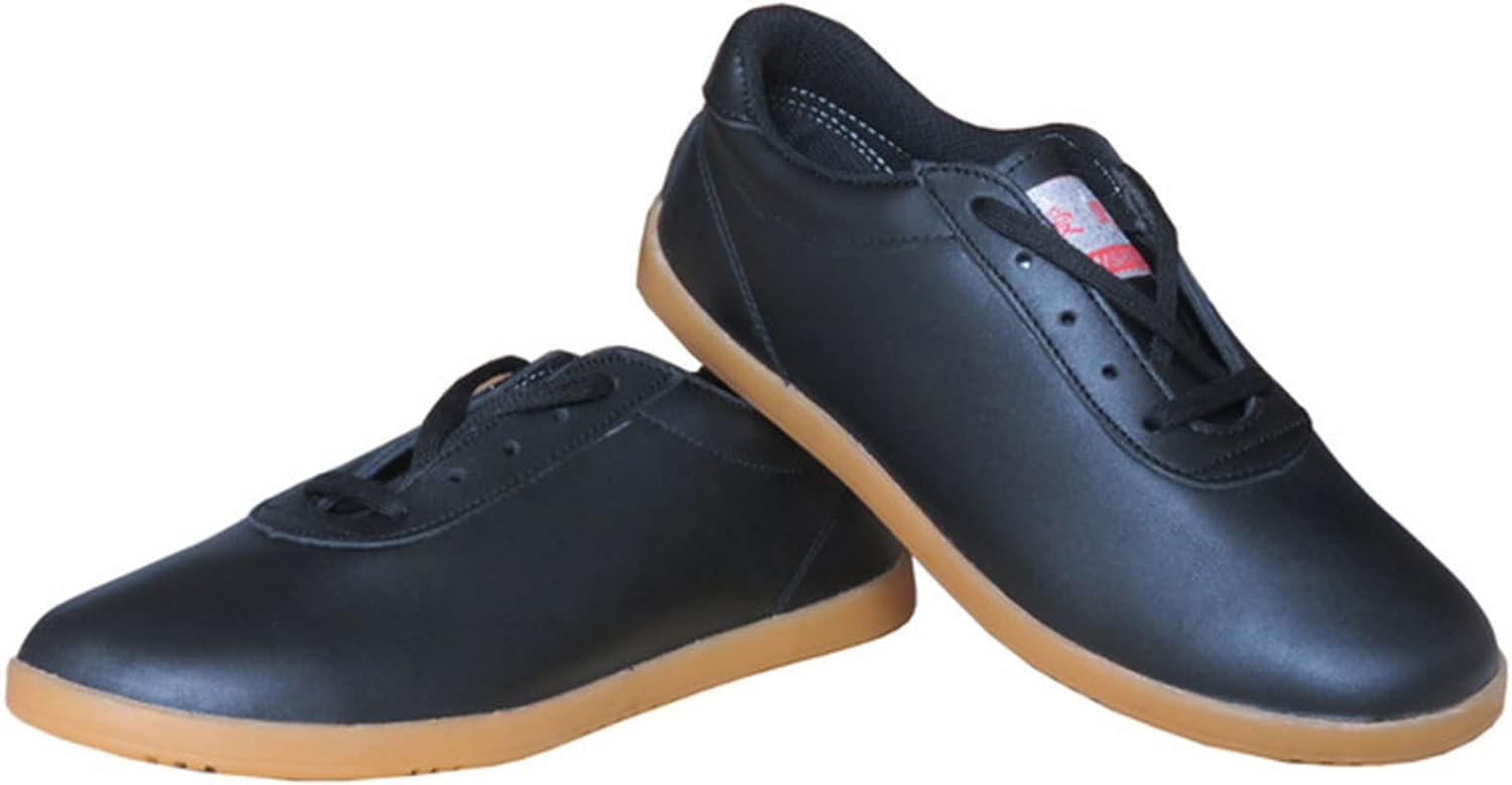 fayengan Martial Arts Taewondo Shoes, Breathable Unisex Sports Boxing Karate Kung Fu Tai Chi Shoes for Children Teenager Adults (Color : White, Size : 9 US)