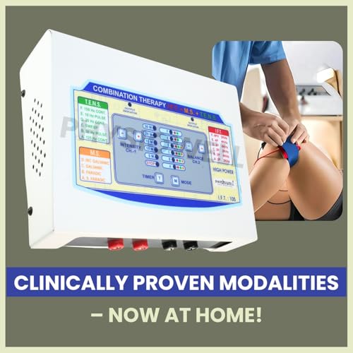 Image of Physiowell IFT MS Tens Physiotherapy Machine Electrotherapy Combo for All Pain Relief Device Physiotherapy Equipment and massager device (Sticky Pads)