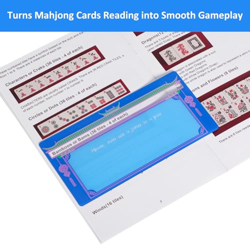 4 Pcs Mahjong Card Guide and Line Finder miniatura 3