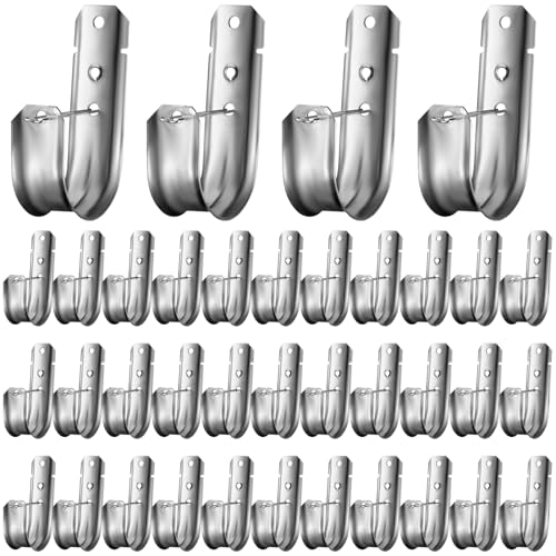 2 Inch 200Pcs Cable Support, Heavy Duty J Hooks Galvanized Steel Cable Hook