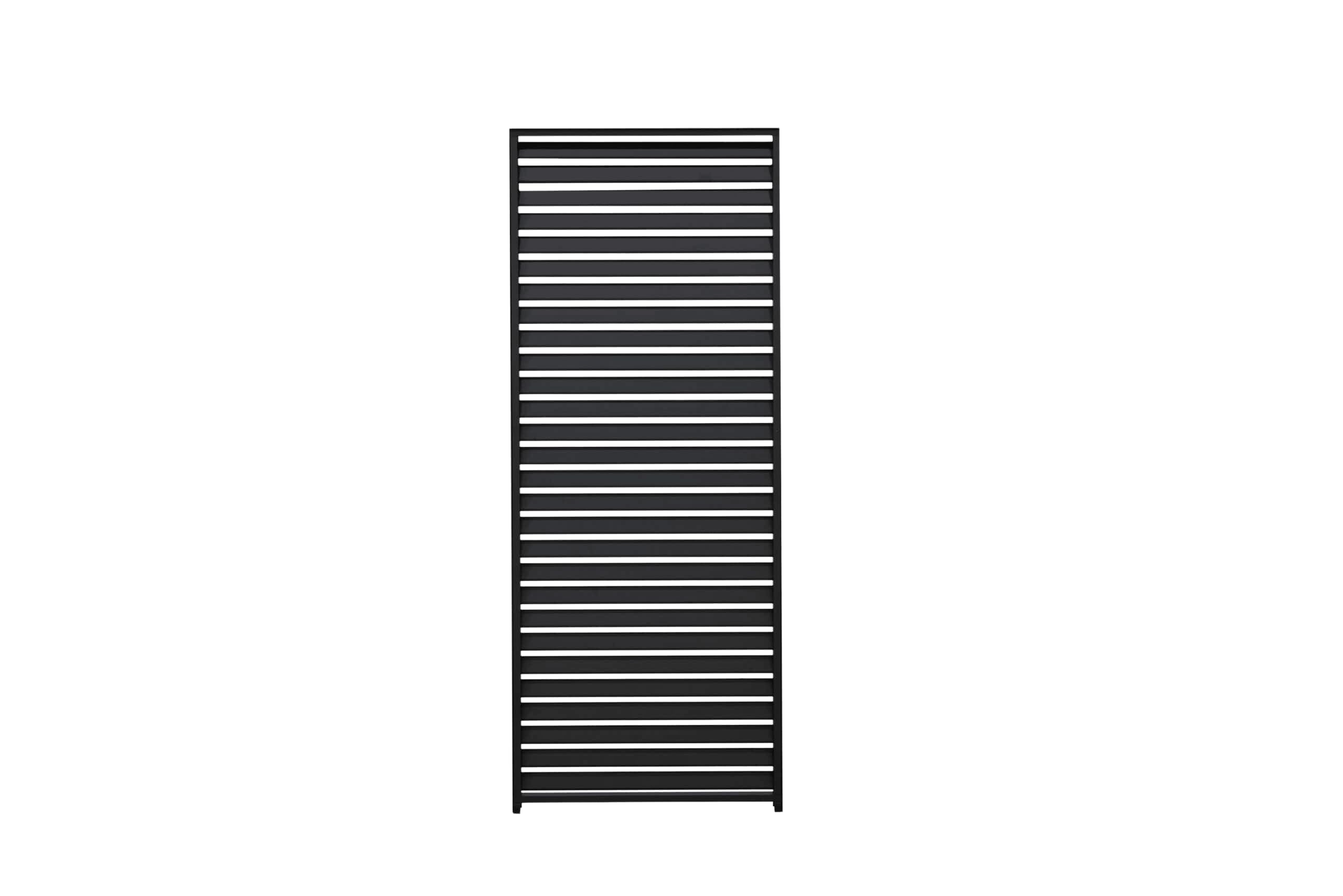 MIRADOR Lamellenwand 0,93 m 3er Set – Aluminium Anthrazit