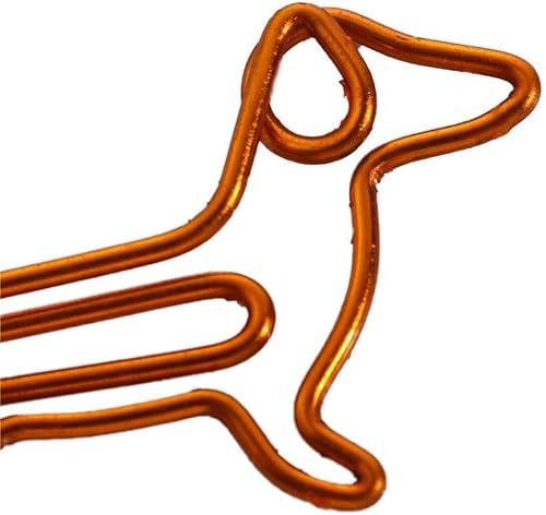 Miniatura 5 de Clips de papel con forma de perro salchicha, clips para marcapáginas, clips de agenda, marcadores de página, suministros de oficina, suministros de