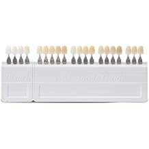 20 Color Dental Shade Guide Denture Tooth Whitening Chart