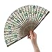 Salutto Hand Fan with Beautiful Fabric Printed (Small Flower)