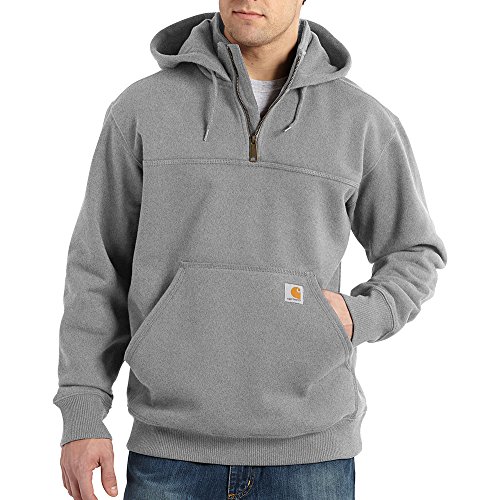 Image of Carhartt Men's Rain Defender Paxton Heavyweight Hooded Sweatshirt, Heather Gray, 3X-Large