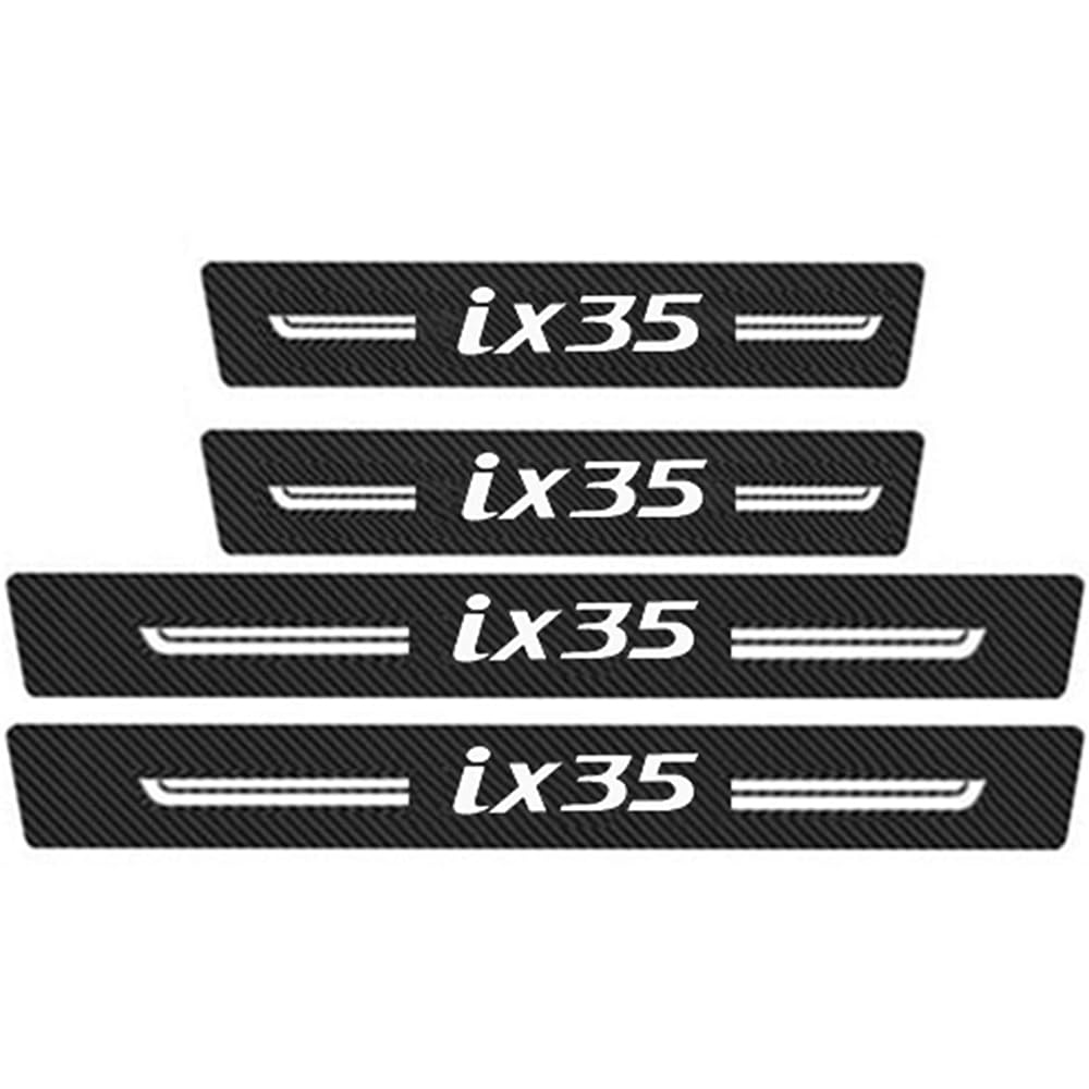 Sdyayfge B 4Pcs Kick Plates Car Door Sill Protector,For Hyundai Ix35