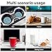 SINGARO Bling Cup Holder Coasters for Car, 4PCS Universal Non-Slip Cup Holder, Embedded Decorative Coasters, Shiny Crystal Car Interior Accessories Gifts for Women (Sky Blue)