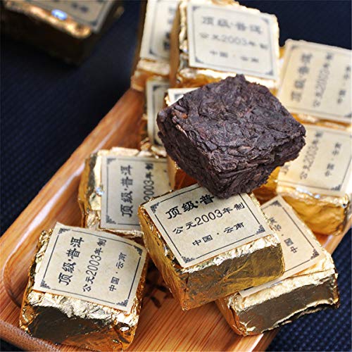 Puer Tea 100g Organic Natural Pu'er Brick Black Tea Bebida saludable comprimida - Imagen 3