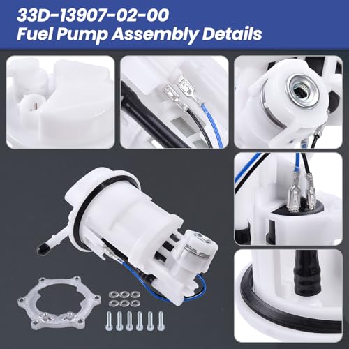 Image of 33D-13907-02-00 Fuel Pump Assembly Fits for Yamaha YZ250F YZ450F YZ250FX YZ450FX WR250F WR450F, Fuel Pump Replace 33D-13907-02-00, 33D139070200