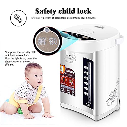 Hervidor eléctrico acero inoxidable 5 L con dispensador miniatura 2