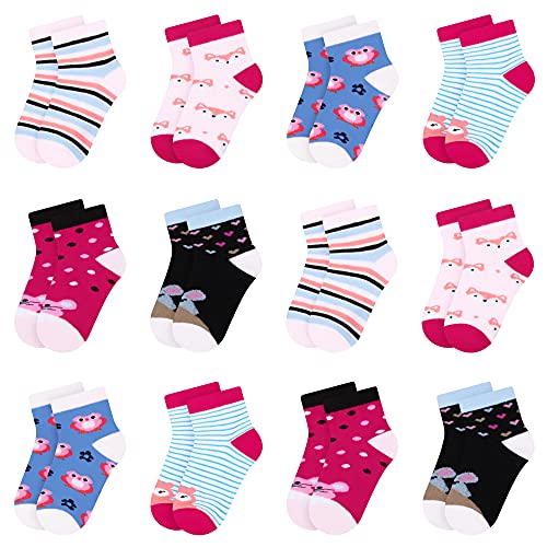 Libella 12er Kinder Mädchen Socken Kids Strümpfe Kindersocken bunt 2118...