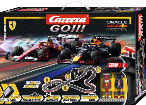 Carrera GO Speed Zone – Formel-1-Rennbahn Set mit Red Bull RB21 M....
