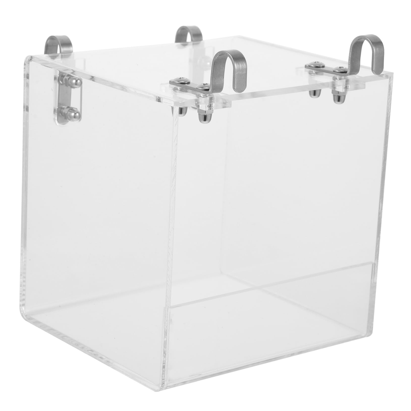 ORFOFE Acryl Vogelbadkäfig mit Duschbox für Käfig, Transparente Box