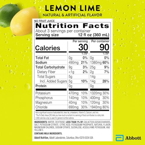 Image of Pedialyte Sport Electrolyte Solution | 5 Key Electrolytes for Muscle Support | Fast Hydration for Before, During, & After Exercise | Lemon Lime, 1 Liter