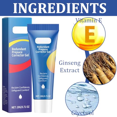 VYIBPDY Phimose salbe für Vorhautverengung,Korrekturgel für überschüssige Vorhaut,Natürliche Inhaltsstoffe Phimose Vorhautkorrektur Gel,Schnelle Und Sanfte,Wirksame Linderung