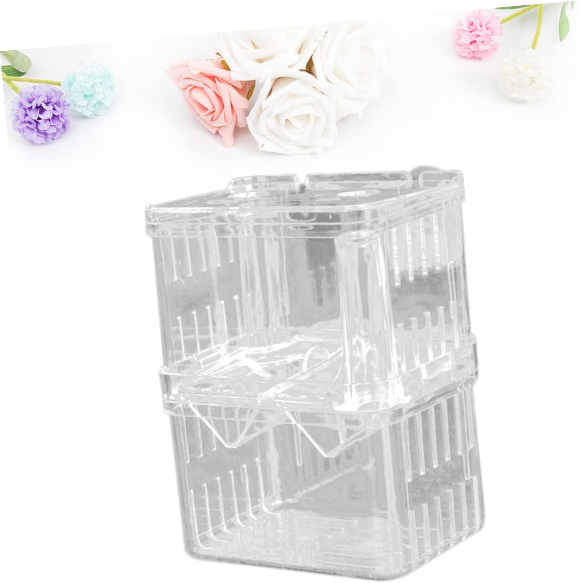 NOLITOY 2pcs Fish Breeding Isolation Box for Aquarium Hatchery Tank Mesh Fish from Adults Easy to Clean and Use for Betta and Shrimp Breeding