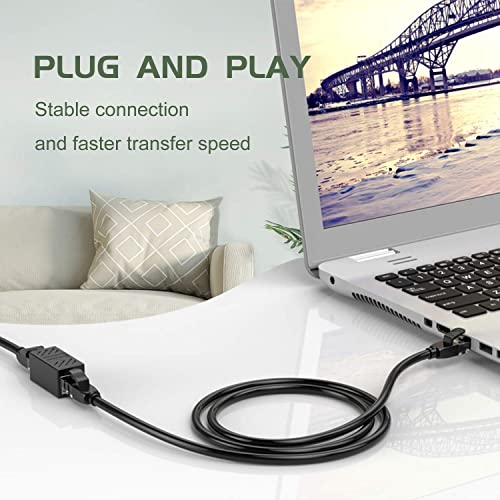 Image of COOLCOLD (Pack of 20) RJ45 Ethernet Coupler Cat7 Cat6 Cat5e LAN Connector Extender Adapter Female to Female Extension Jointer Network Cable Plug Extending Module for Router PC Laptop