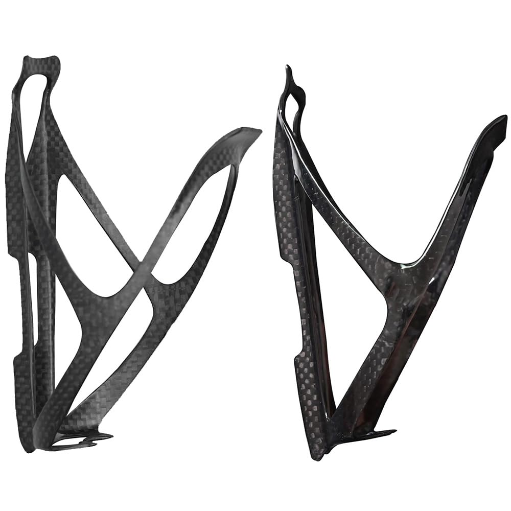 Flaschenhalter Fahrrad Fahrrad-Wasserflaschenhalter, Schwarz, tragbar, Ultraleicht, Vollcarbon, Flaschenhalter, Zubehör Fahrrad Flaschenhalter(Gloss 1pcs)