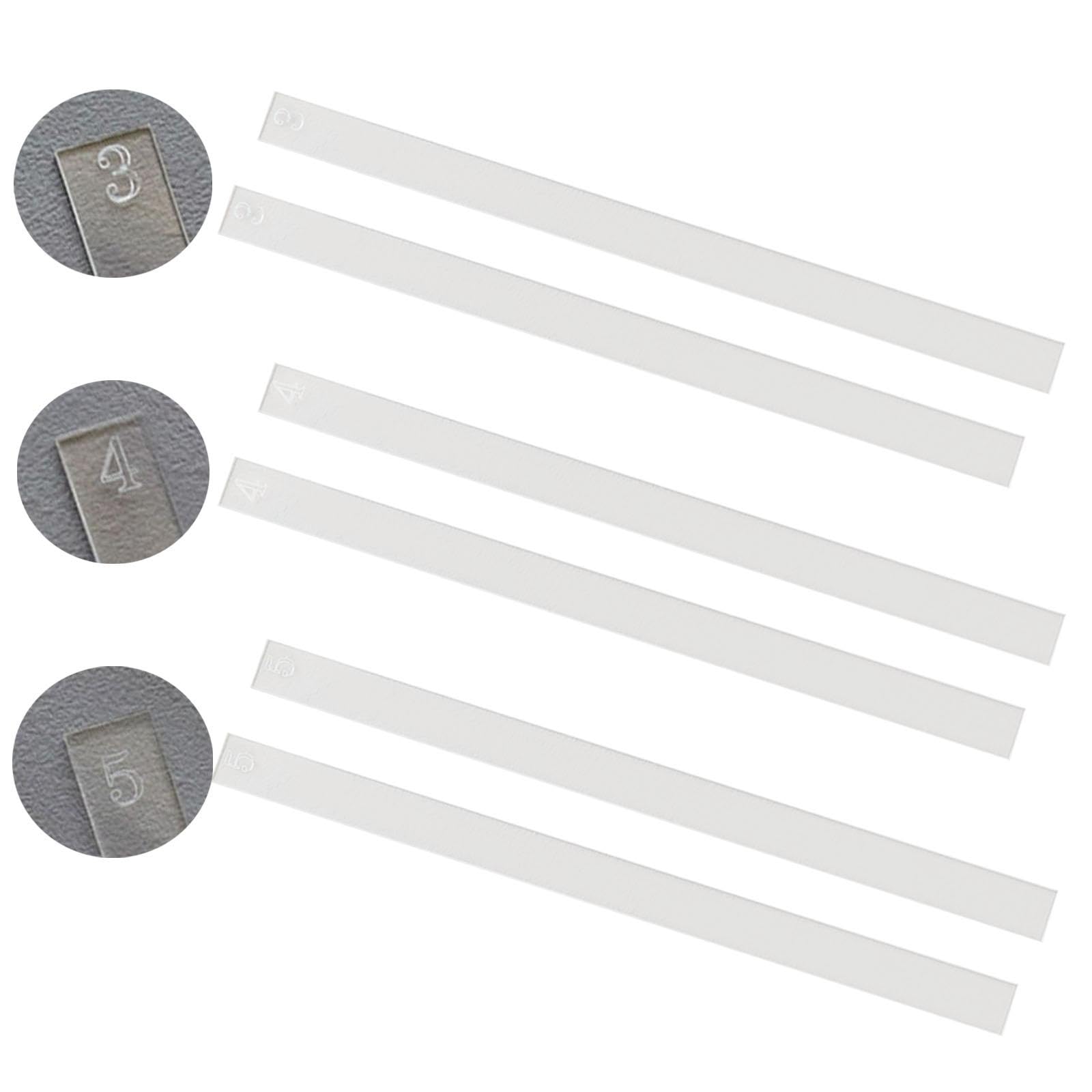 ATORSE® 2Pcs Rolling Pin Guides Pies 40cm Dining Ceramic Tool Measuring Dough Strips Thickness 3mm