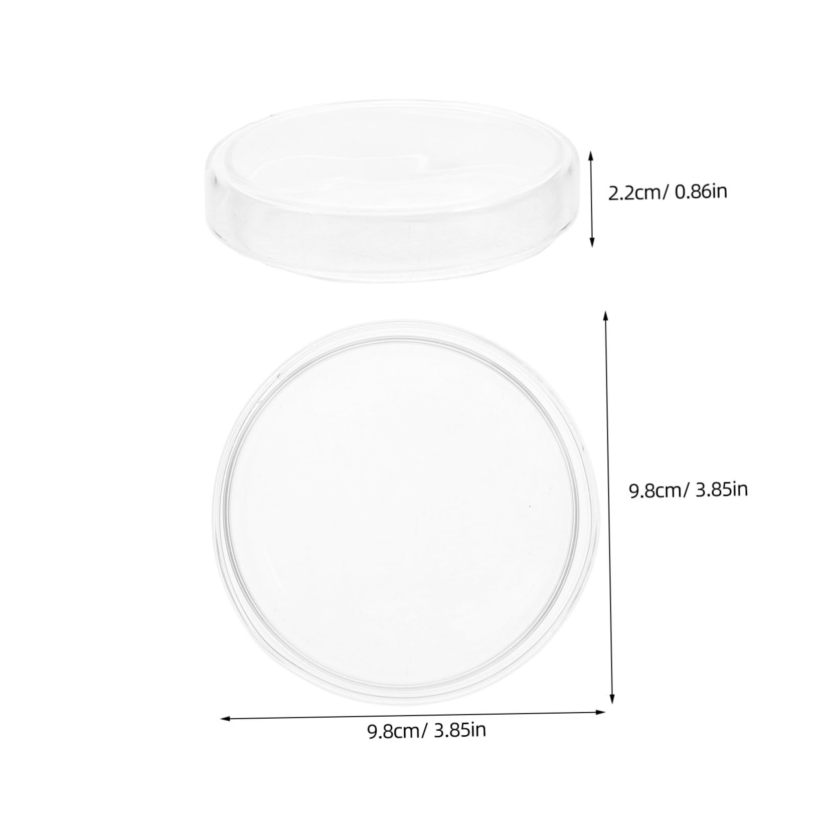 SHINEOFI 10stücke Petrischalen mit Deckel aus Glas für Labor und Mikrobiologische Anwendungen Sterile Nähragar-platten für Experimente und Kultivierung
