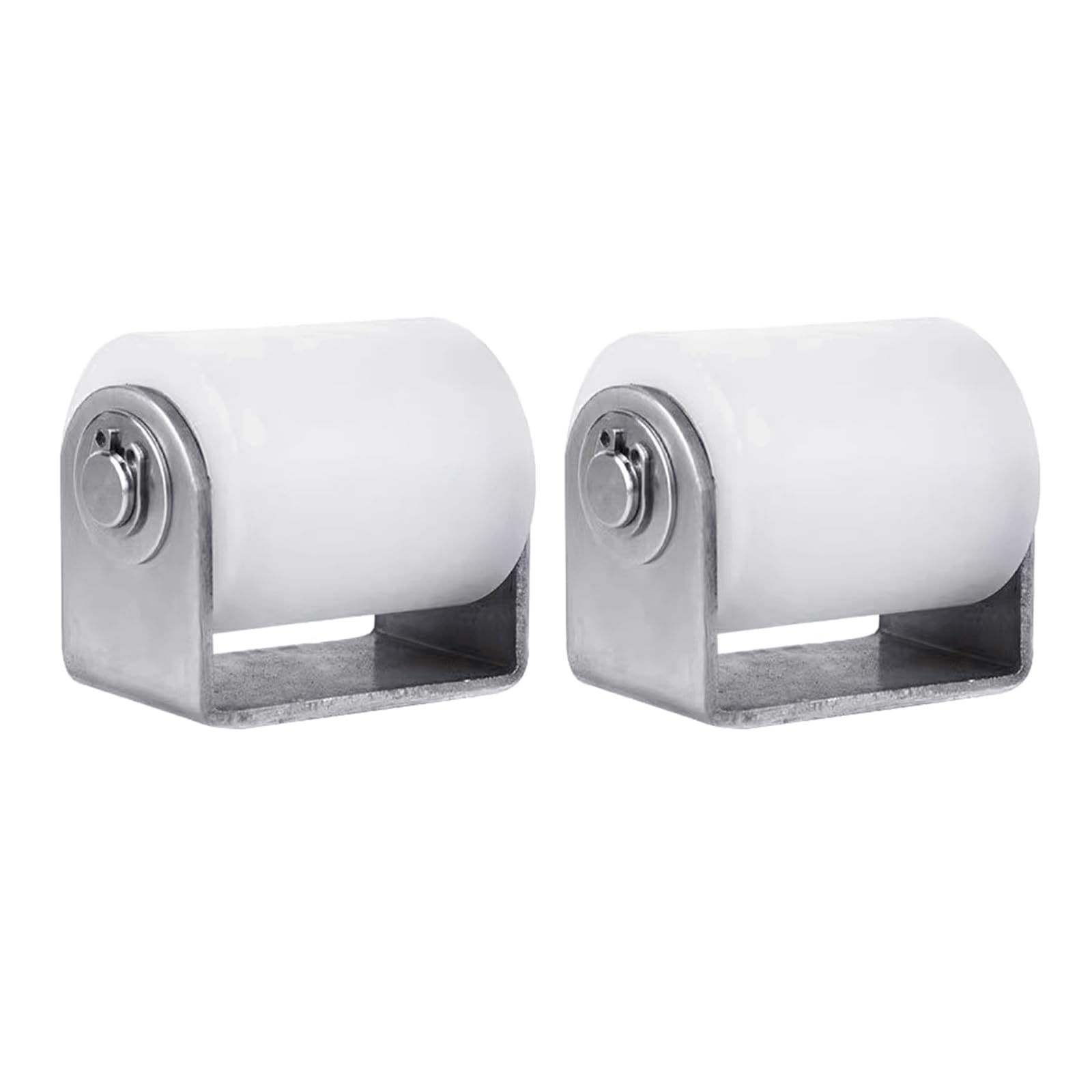 Hzbb B Pack Nylon And Stainless Steel Swivels Pulley With Racket Suitable For Workshop Smooth Quiet Operations 45X50mm High Load Earing Pulley