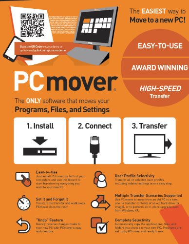 Laplink Software PAFGPCMP0800PDRTPEN Pcmover Ultimate 10 With High Speed Cable thumb #1