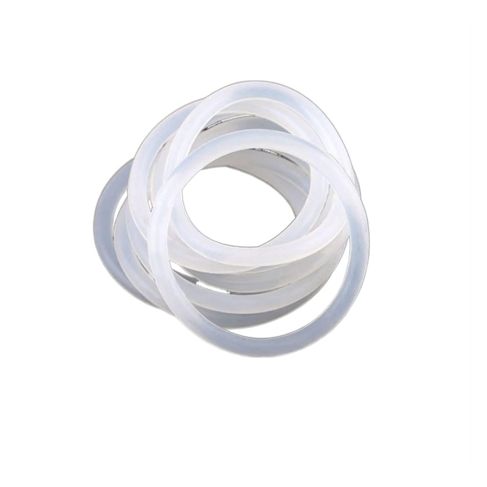 Anillo tórico Kit de juntas tóricas de goma, surtido de 10 piezas de espesor CS 2 mm OD 5~80 mm, junta tórica de silicona de grado alimenticio, arandela impermeable, aislamiento de goma, sello redon