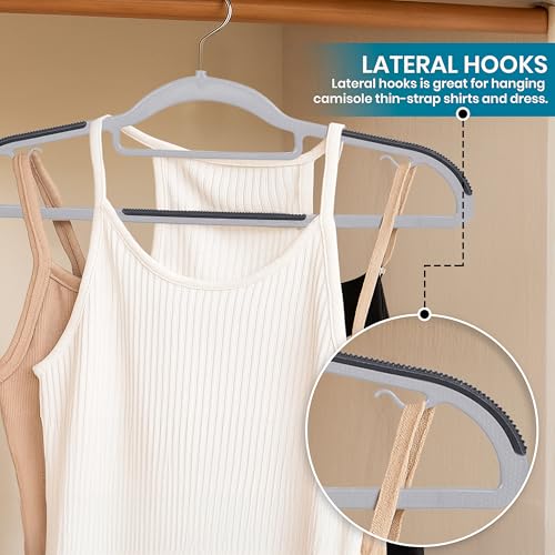 Image of Storite 20 Pcs Plastic Clothes Hangers Space Saving Dry & Wet Hangers