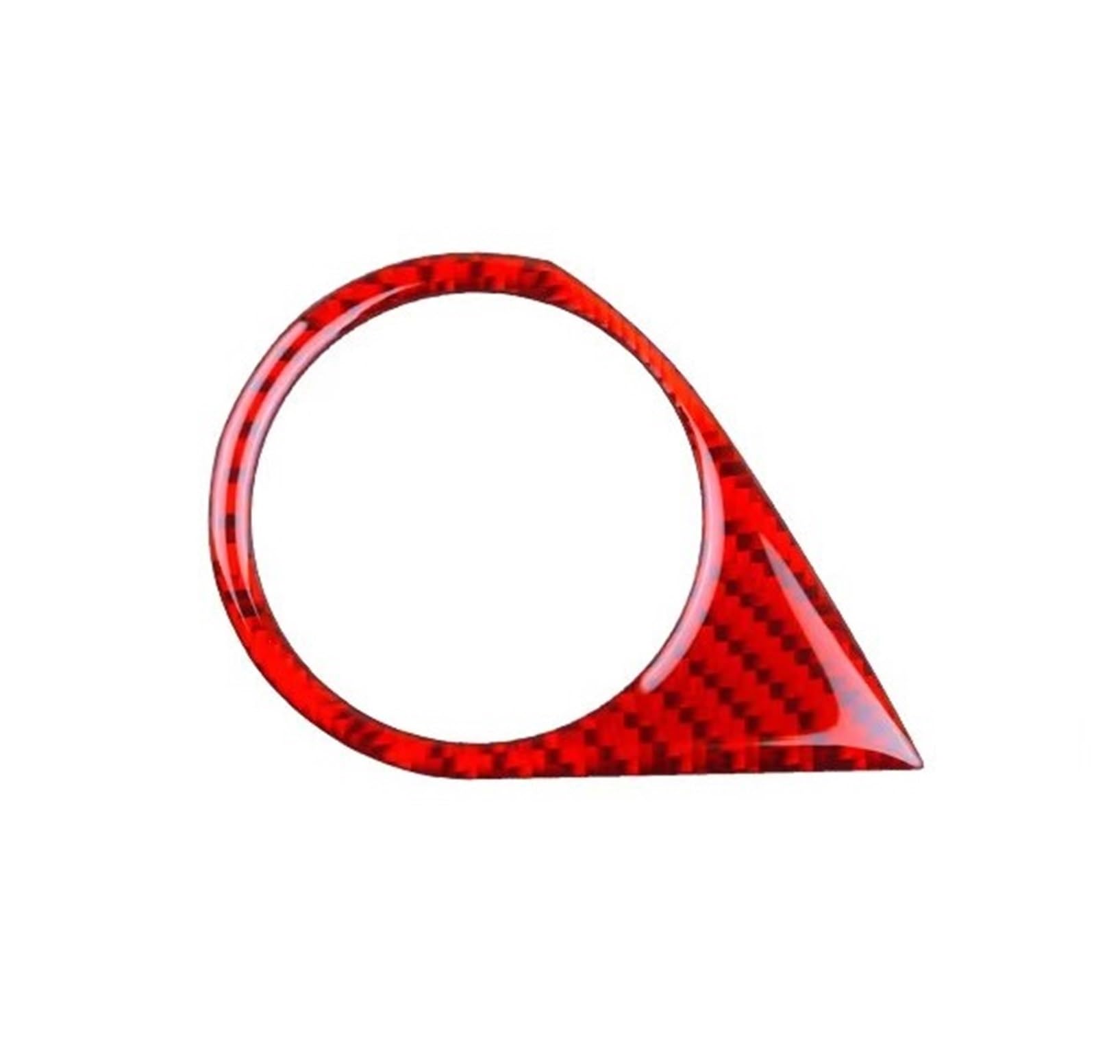 Interior Styling Sticker Car Sticker Engine Start Stop Button Frame LHD for Subaru for Crosstrek for Impreza 2024 Accessories Decoration(Red Carbon)