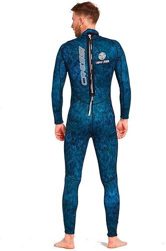 Miniatura 4 de Cressi Traje de neopreno de una pieza de pesca submarina y apnea con almohadilla de pecho, protección de rodilla, diseño anatómico - Tokugawa