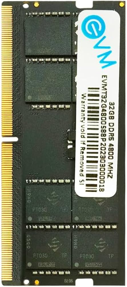D5D4800-32G2A（DDR5 PC5-38400 32GB x 2） Amazon.in: Buy EVM 32GB DDR5 Laptop RAM Memory | 4800MHz | PC5