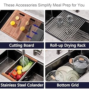 30 inch Gunmetal Black Stainless Steel Undermount Kitchen Sink - CELAENO 30x18x10 Handmade 16 Gauge Single Bowl Workstation Sink, 10 Inch Deep Kitchen Sink is equipped with various accessories 30 inch Gunmetal Black Stainless Steel Undermount Kitchen Sink CELAENO 30x18x10 Handmade 16 Gauge Single Bowl Workstation Sink 10 Inch Deep Kitchen Sink is equipped with various accessories