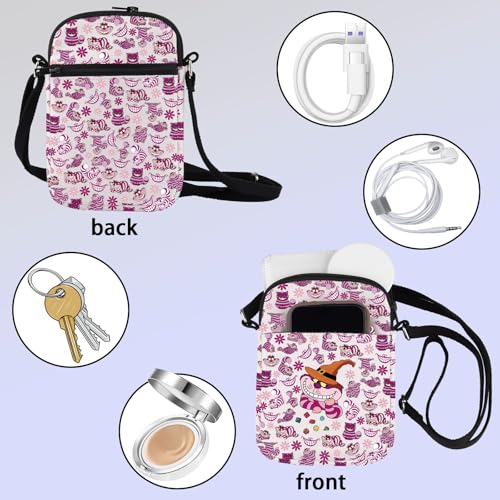 ZJXHPO Cartoon Cat Throwing Dice Cross Body Bag Tabletop Games Messenger Bag Role Playing Game Carry On Bag (Cat Dice CB)3