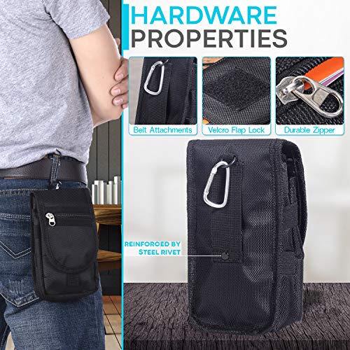 Hengwin Cell Phone Holster For Iphone 14 Pro Max 13 Pro Max 12 Pro Max 11 Xr Samsung Galaxy S23 Ultra S22 Ultra Note 20 Ultra 9 8 Belt Pouch Wallet Case With Belt Clip Phone Holder Man Purse Belt Bag #TOP4