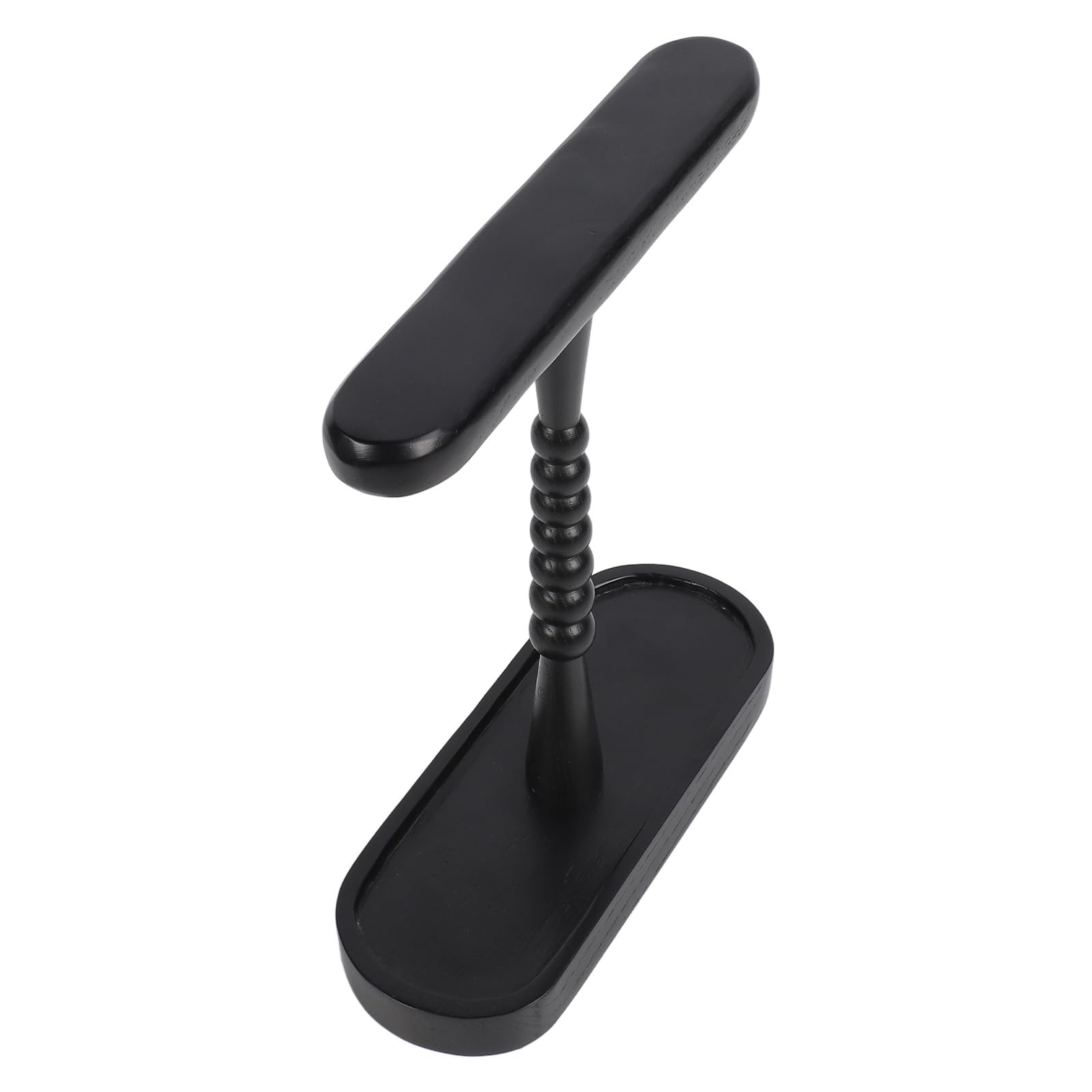Supporto Universale per Cuffie, Base in Legno di Noce (BLACK)