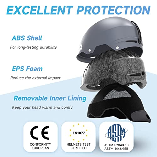 Findway Ski Helmet, Goggles Compatible Snowboard Helmet Adjustable Fit, Safety-Certified, Shockproof Snow Sport Helmet For Men, Women & Youth #TOP1