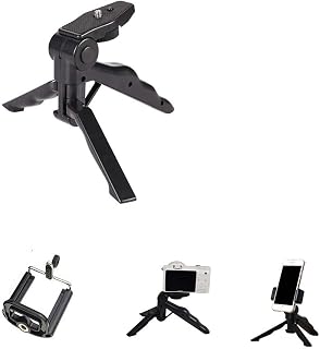 K-S-Trade Camara Case For Samsung Galaxy A04 Mini-tripod Tripod Mobile Phone Stand Compatible With Samsung Galaxy A04 Cell Phone Compact Camera Support-stand Plastic Black (1x)