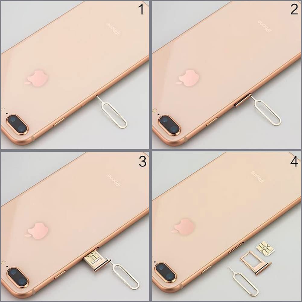 20pcs Sim Card Espulsione Pin Chiave Strumento Ago SIM Card Vassoio Di Rimozione Espulsione Pin Chiave Strumento Acciaio Per Iphone Acciaio Needl - Foto 11