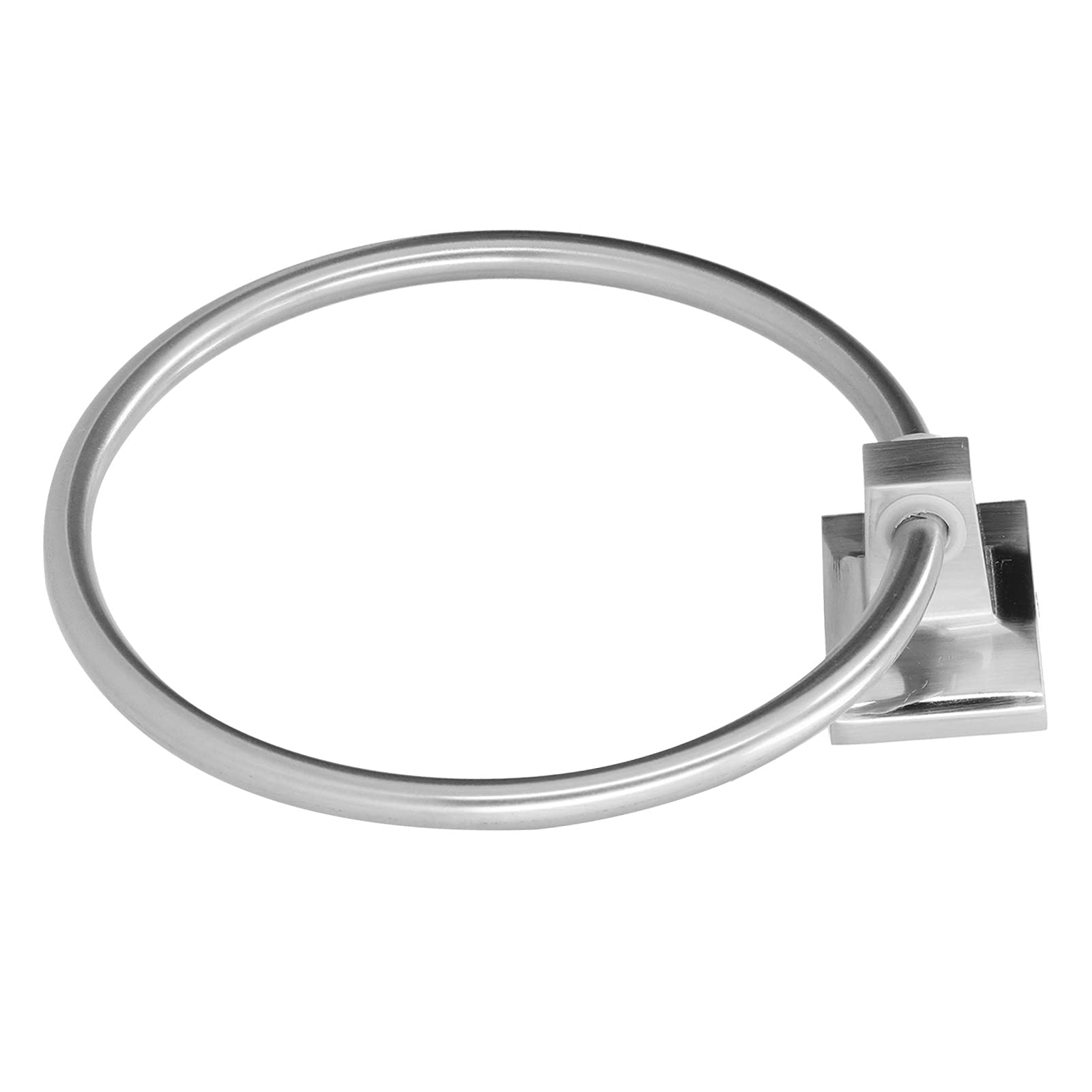 Toallero de acero inoxidable cepillado, moderno toallero de pared para toallas de mano, elegante y duradero, para decoración del hogar