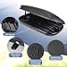 Garvee Rooftop Cargo Box Carrier Dual-Side Opening,12 Cubic Hard Shell Rooftop Cargo Carrier,165Lbs Weight Capacity with Secure Straps&Keys