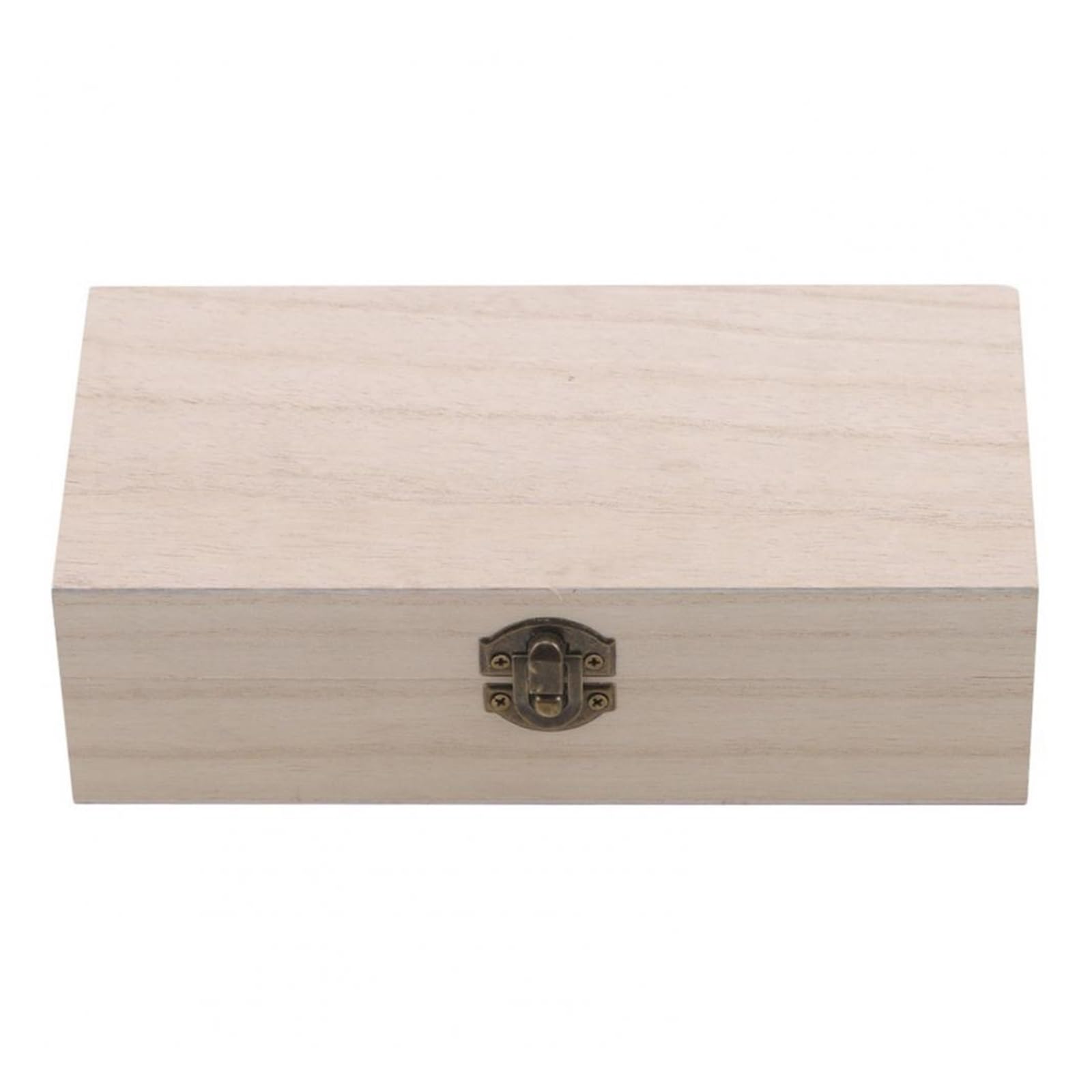 Boîte à bijoux vintage en bois fait main, écrin de rangement de bureau raffiné 20cm