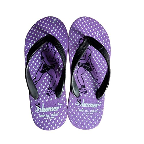 Generic Men's Purple u0026 Black Rubber u0026 EVA Casual Hawai Chappal, Size: 7 :  Amazon.in: Shoes u0026 Handbags