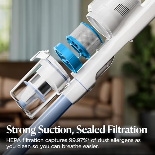 Image of Bissell PowerClean 200W Self-Standing Cordless Vacuum w /Tangle Free Brush Roll, Removeable Battery, Wall Mount, Upholstery Tool & Bright Headlights, 4173